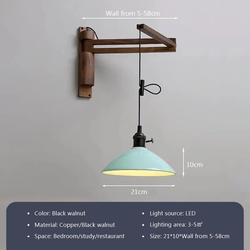 Applique bois nordique télescopique pivotable | Marco Lucetti P
