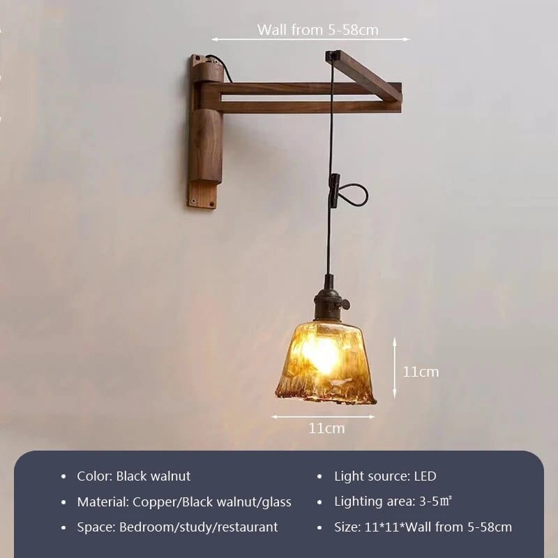 Applique bois nordique télescopique pivotable | Marco Lucetti Q