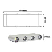 Applique Chromée à LED Multicolore | Marco Lucetti