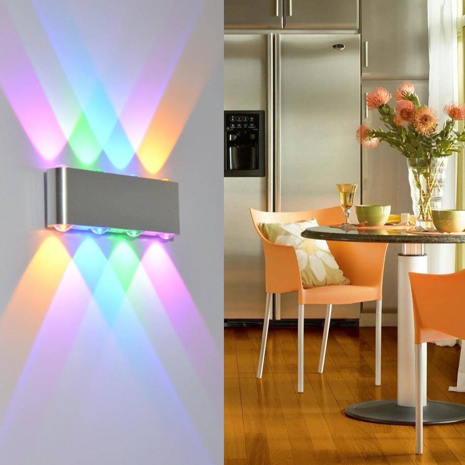 Applique Chromée à LED Multicolore | Marco Lucetti