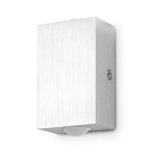 Applique chromée rectangulaire LED Double Down | Marco Lucetti Froide