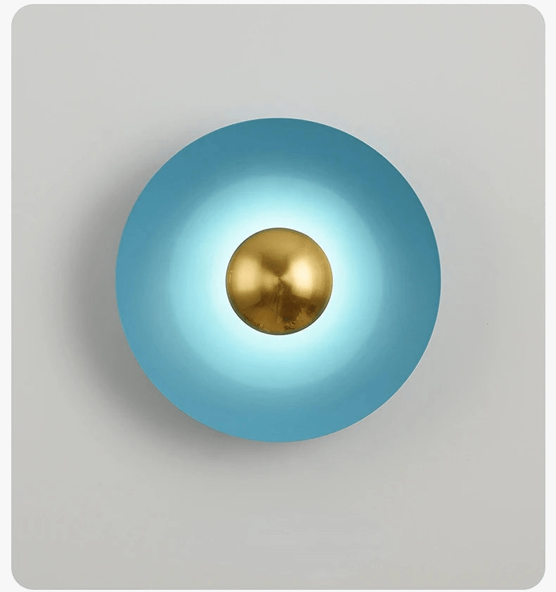 Applique circulaire nordique LED Accentqué | Marco Lucetti Bleu / Blanc chaud (2700-3500K)