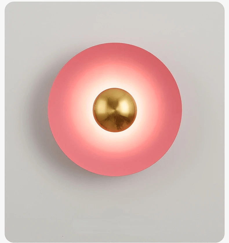 Applique circulaire nordique LED Accentqué | Marco Lucetti Rose / Blanc chaud (2700-3500K)