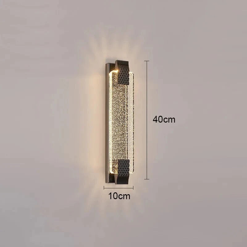 Applique de Luxe Moderne Or Noir 110-220V | Marco Lucetti Noire / 40 cm