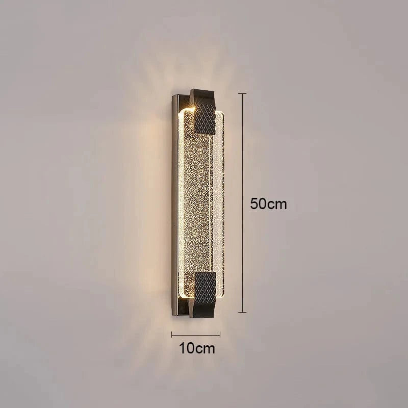 Applique de Luxe Moderne Or Noir 110-220V | Marco Lucetti Noire / 50 cm