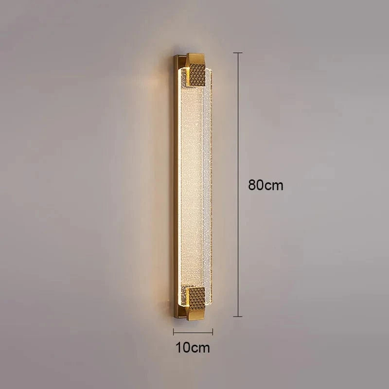 Applique de Luxe Moderne Or Noir 110-220V | Marco Lucetti Or / 80 cm