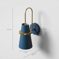 Applique Design LED Conique Métal Coloré Retro | Marco Lucetti