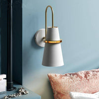 Applique Design LED Conique Métal Coloré Retro | Marco Lucetti Blanc