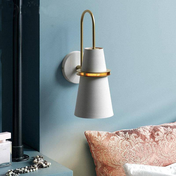 Applique Design LED Conique Métal Coloré Retro | Marco Lucetti Blanc