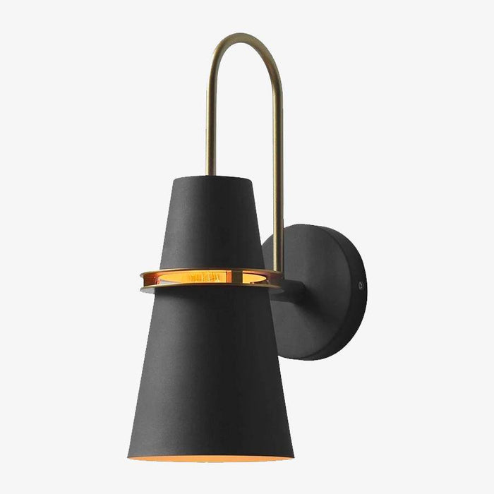 Applique Design LED Conique Métal Coloré Retro | Marco Lucetti Noir