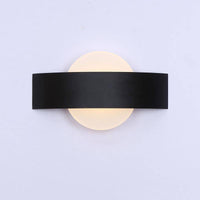 Applique design LED Courbée avec Boule en Verre - Noir ou Blanc | Marco Lucetti