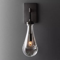 Applique Éclairage Intérieur LED Moderne Deluxe Rétro Luxe Goutte d'Eau Noir | Marco Lucetti