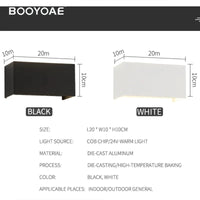 Applique extérieure étanche IP54 en aluminium - Design cuboïde ajustable - Éclairage mural esthétique | Marco Lucetti