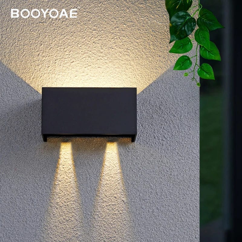 Applique extérieure étanche IP54 en aluminium - Design cuboïde ajustable - Éclairage mural esthétique | Marco Lucetti Noire / 12W