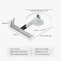 Applique LED Acrylique Miroir Anti-Buée 5W - Salle de Bain | Marco Lucetti