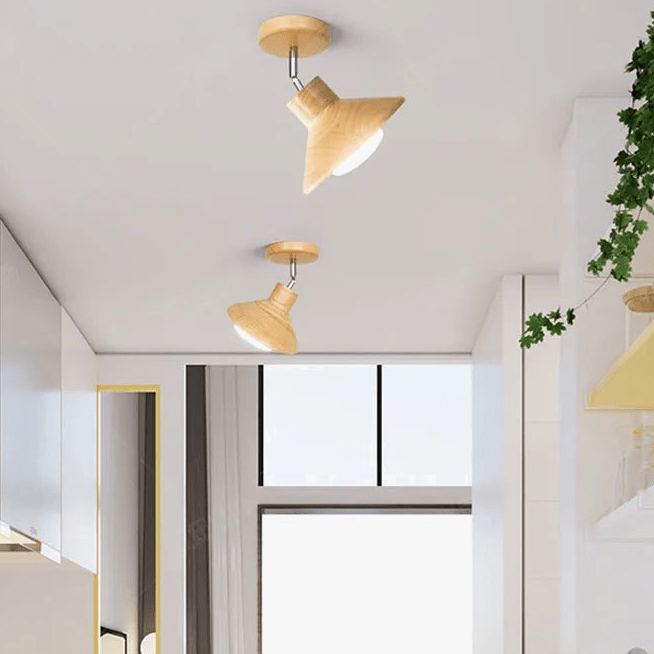 Applique LED Bois Moderne Rondin | Marco Lucetti