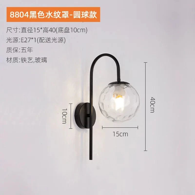 Applique LED Boule Créative | Marco Lucetti Couverture à motif d'eau A