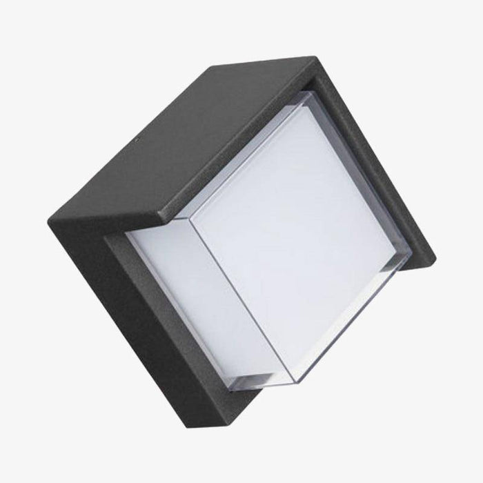 Applique LED Carrée Noire pour Porche | Marco Lucetti