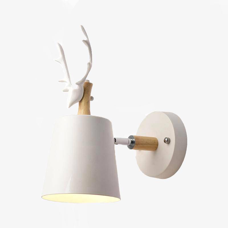 Applique LED Cerf (noir ou blanc) | Marco Lucetti