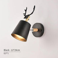 Applique LED Cerf (noir ou blanc) | Marco Lucetti Noir