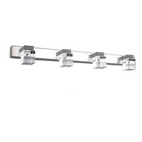 Applique LED Chromée & Cristal - Élégance Lumineuse | Marco Lucetti 4 lampes - 61cm - 12W / Chaude