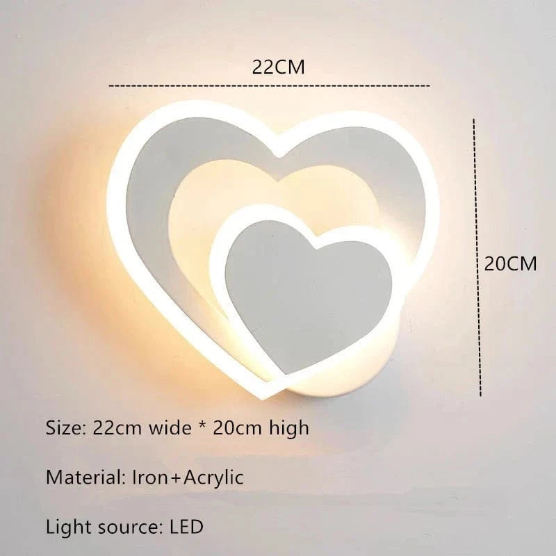 Applique LED Coeur Brillant | Marco Lucetti A / Blanc chaud (2700-3500K)