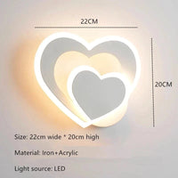 Applique LED Coeur Brillant | Marco Lucetti A / Blanc chaud (2700-3500K)