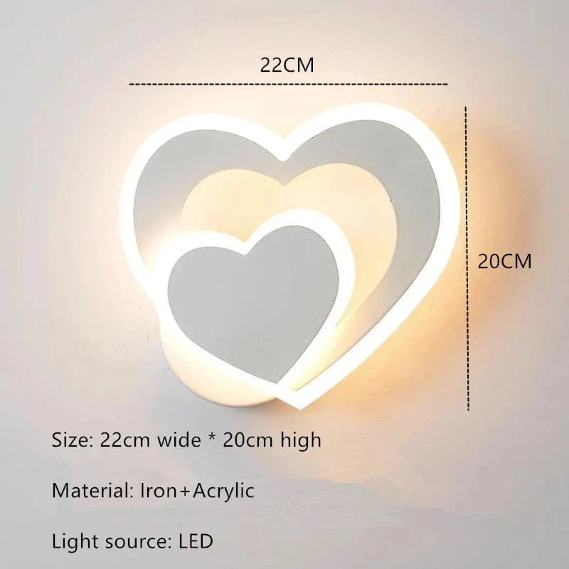 Applique LED Coeur Brillant | Marco Lucetti B / Blanc chaud (2700-3500K)