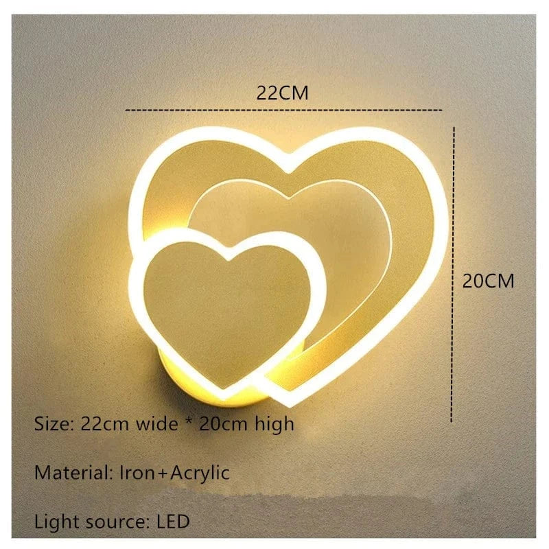Applique LED Coeur Brillant | Marco Lucetti F / Blanc chaud (2700-3500K)