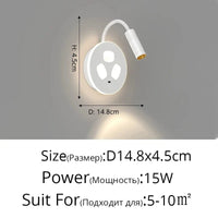 Applique LED Creative | Marco Lucetti Style E D14x4cm 15W / Blanc chaud (2700-3500K)