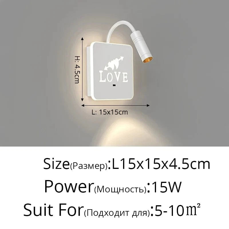 Applique LED Creative | Marco Lucetti Style F L15x15cm 15W / Blanc chaud (2700-3500K)