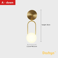 Applique LED Cuivre Nordique Moderne | Marco Lucetti