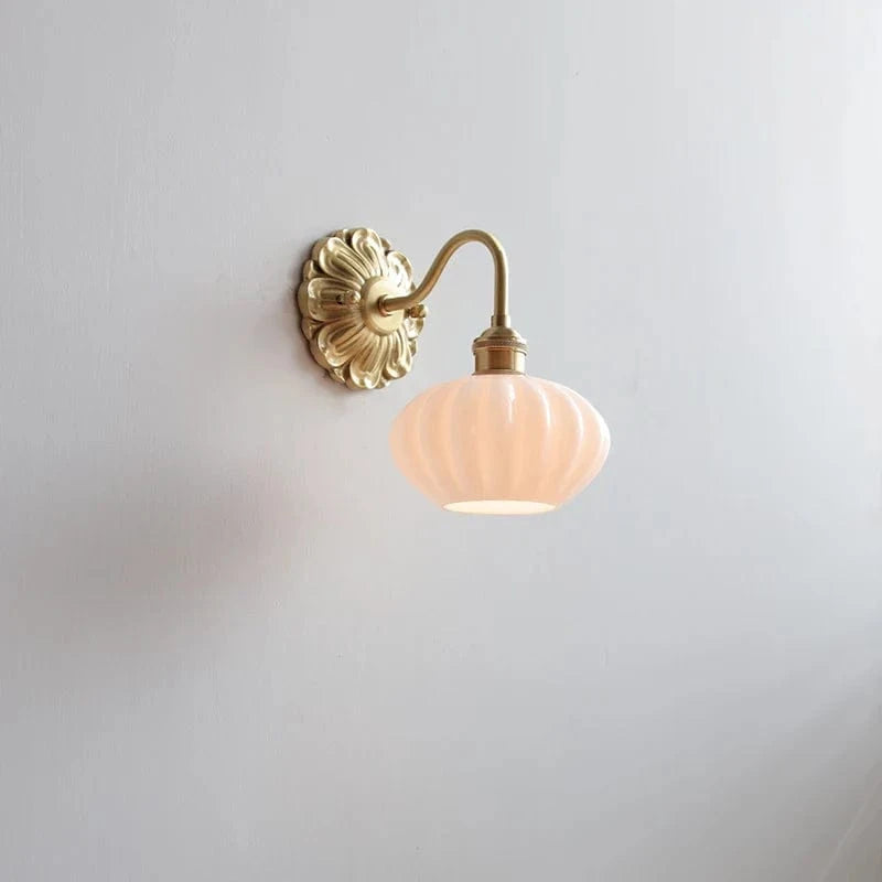 Applique LED Cuivre Verre Gris Fumé Modernité | Marco Lucetti