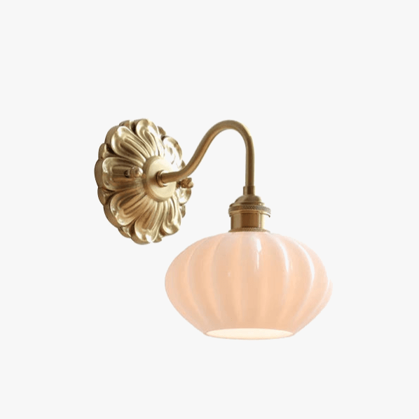 Applique LED Cuivre Verre Gris Fumé Modernité | Marco Lucetti