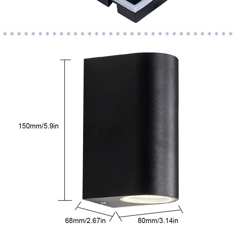 Applique LED design arrondi en aluminium noir | Marco Lucetti