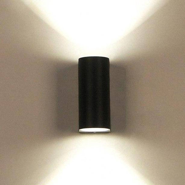 Applique LED design arrondi en aluminium noir | Marco Lucetti