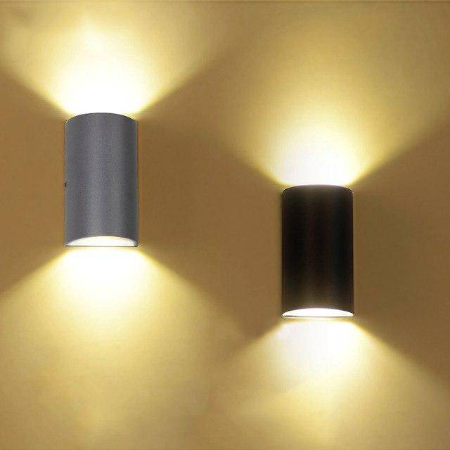 Applique LED design arrondi en aluminium noir | Marco Lucetti Gris