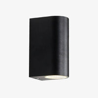Applique LED design arrondi en aluminium noir | Marco Lucetti Noir