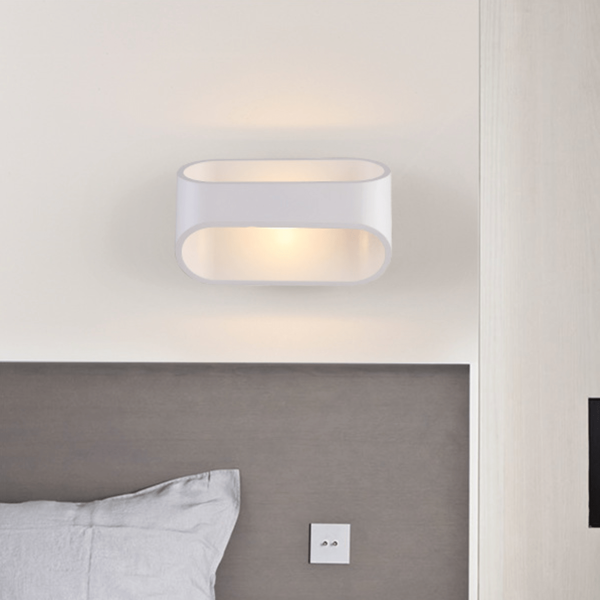 Applique LED Design Blanche en Aluminium | Marco Lucetti