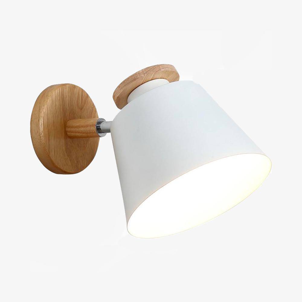 Applique LED Design Bois & Métal ajustable | Marco Lucetti Blanc