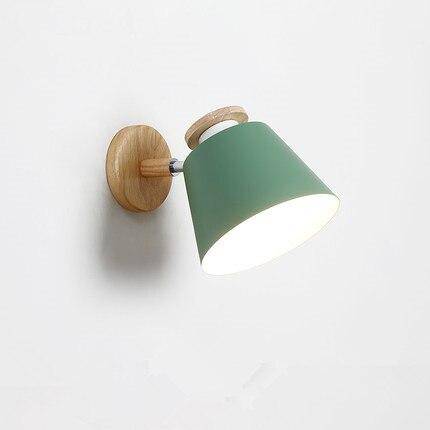 Applique LED Design Bois & Métal ajustable | Marco Lucetti Vert