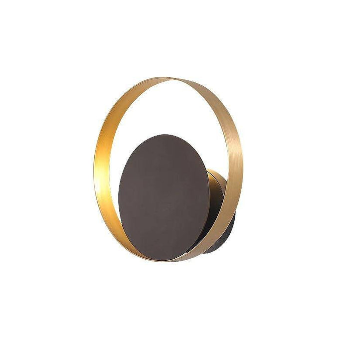 Applique LED Design - Doré et Noir | Marco Lucetti A - 25x 25cm / Chaude