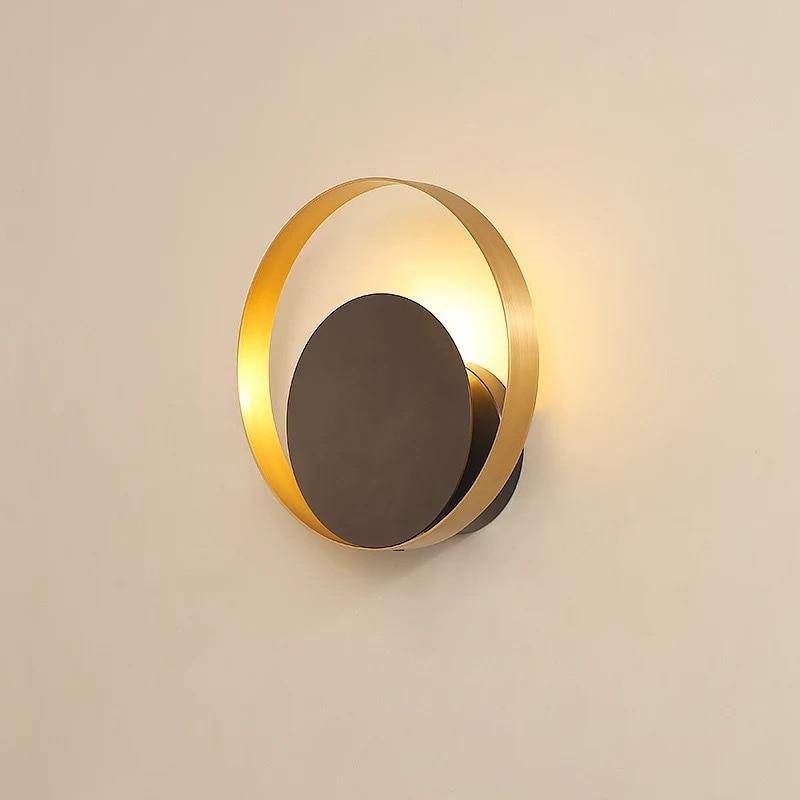 Applique LED Design Noir et Or | Marco Lucetti