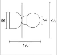 Applique LED dorée Art Style | Marco Lucetti With led bulb