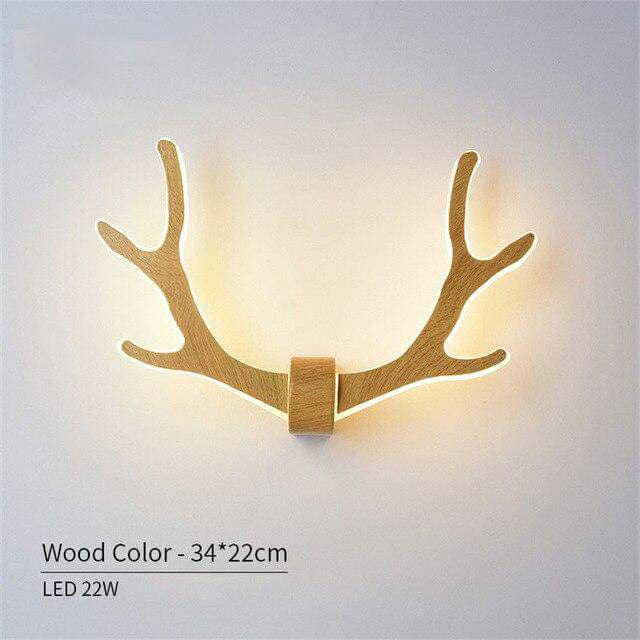 Applique LED en bois "Cerf Lumineux" | Marco Lucetti