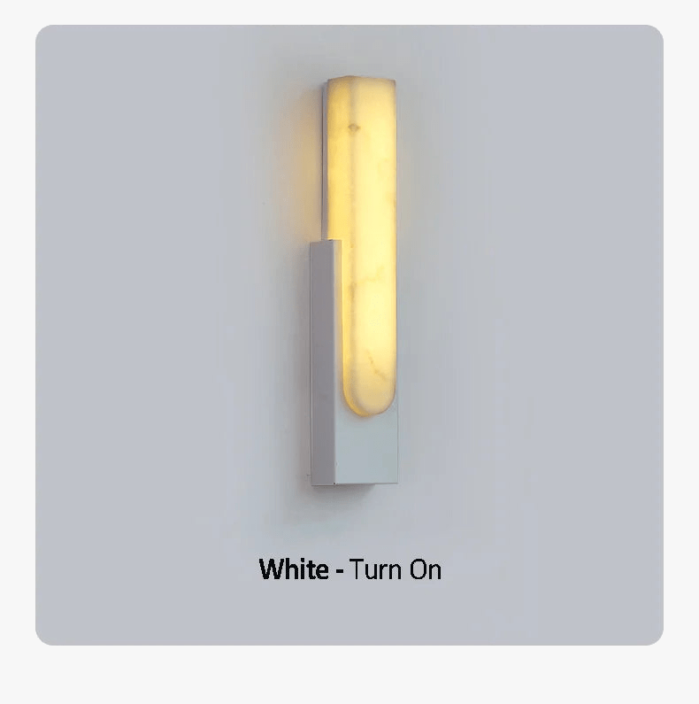 Applique LED en marbre doré : Luxe nordique pour maison, salon, chambre et hôtel | Marco Lucetti