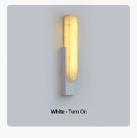 Applique LED en marbre doré : Luxe nordique pour maison, salon, chambre et hôtel | Marco Lucetti