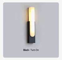 Applique LED en marbre doré : Luxe nordique pour maison, salon, chambre et hôtel | Marco Lucetti