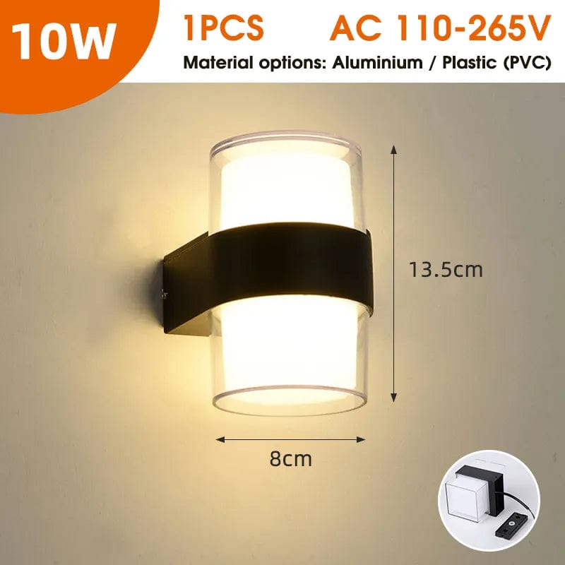 Applique LED étanche pour intérieur et extérieur | Marco Lucetti Circulaire Type B 1PC / Aluminium Acrylique / Blanc chaud (2700-3500K)