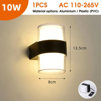 Applique LED étanche pour intérieur et extérieur | Marco Lucetti Circulaire Type B 1PC / Aluminium Acrylique / Blanc chaud (2700-3500K)